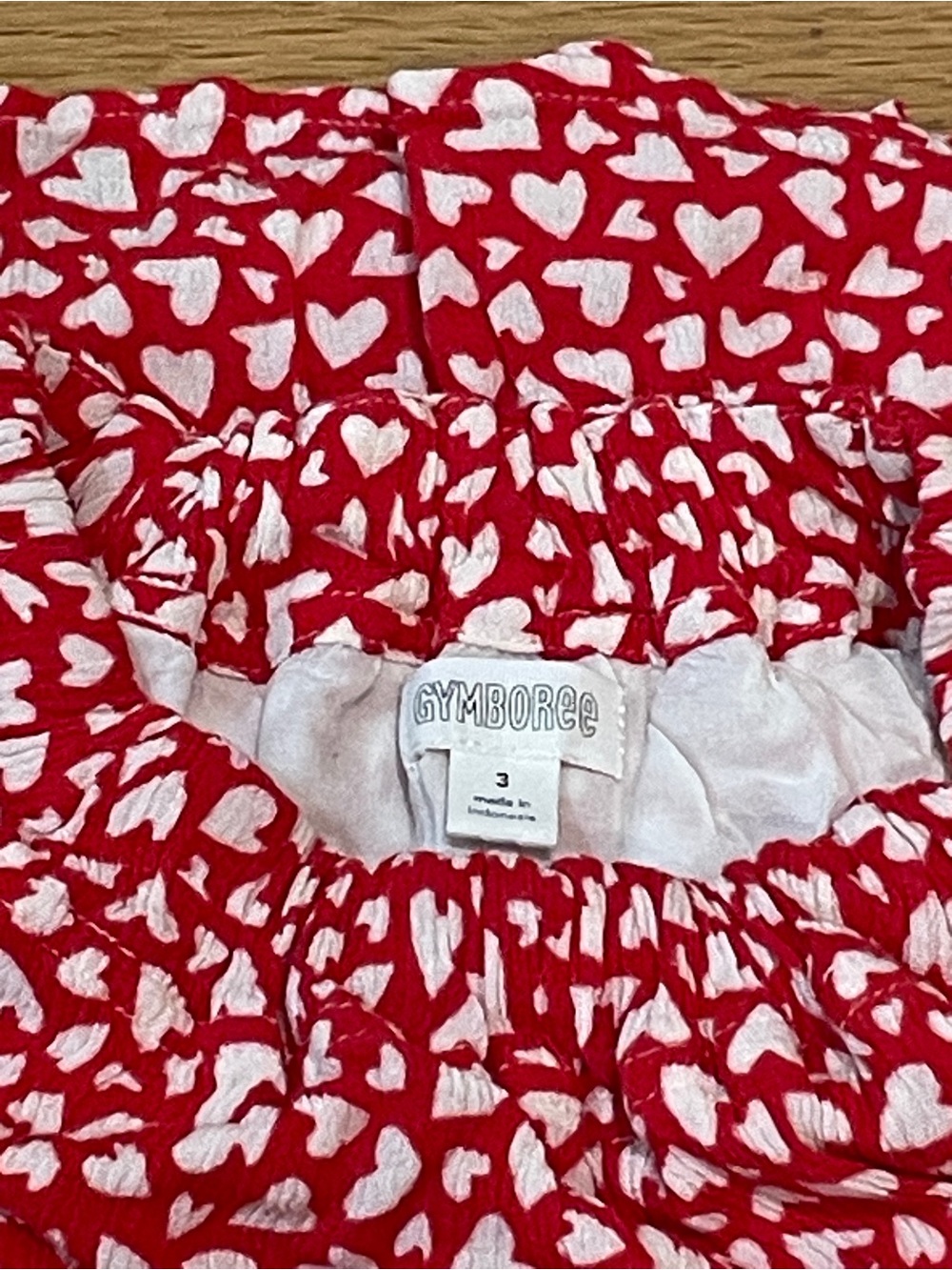 Gymboree Red Dress with White Heart Print
